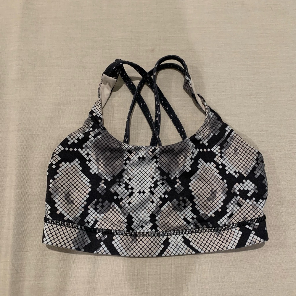 Lululemon Snakeskin Sports Bra